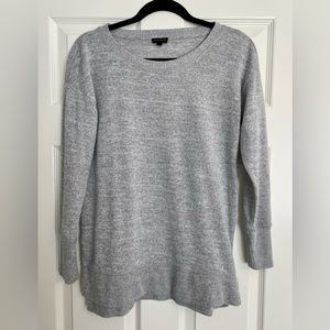 Talbots brand, light gray crewneck, size XS